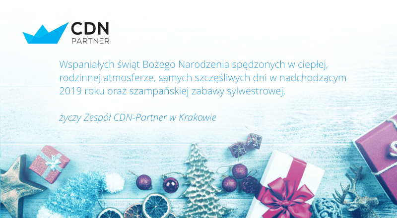 Wesołych Świąt Bożego Narodzenia życzy CDN-Partner