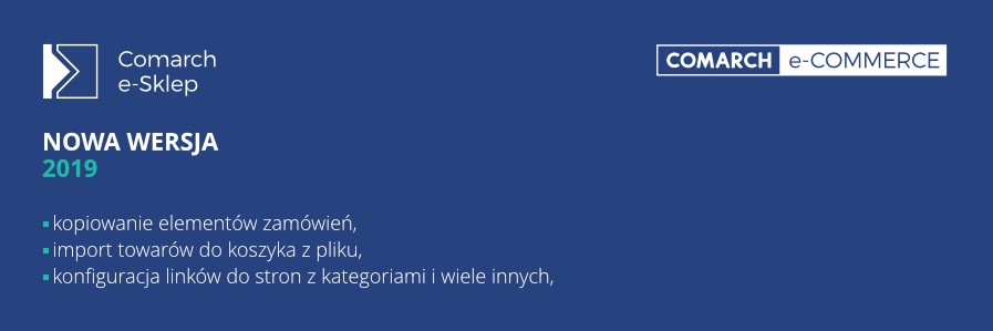 Nowa wersja Comarch e-Sklep 2019