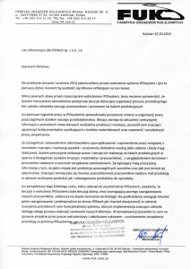 Referencje IPO system od Fabryki Urządzeń Kolejowych Mocek, Rzeźnik Sp. K.