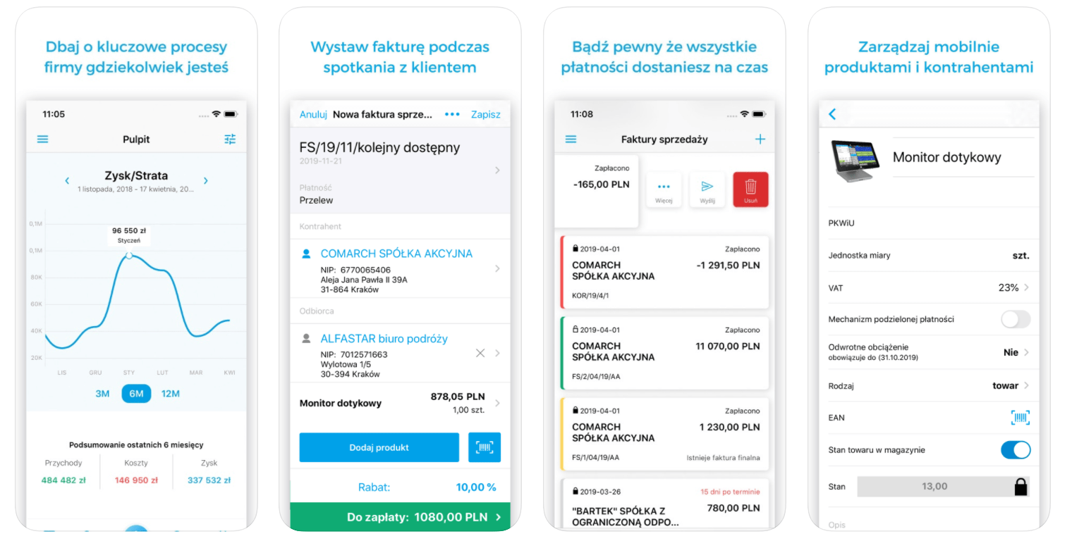 Comarch ERP XT na iOS