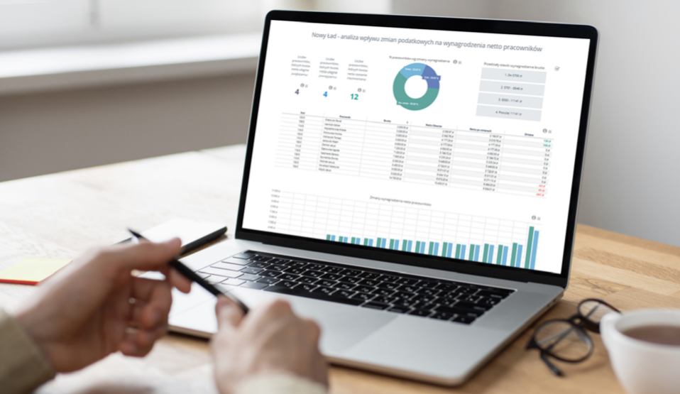 Comarch BI Point - Analiza wpływu zmian podatkowych na wynagrodzenia netto pracowników