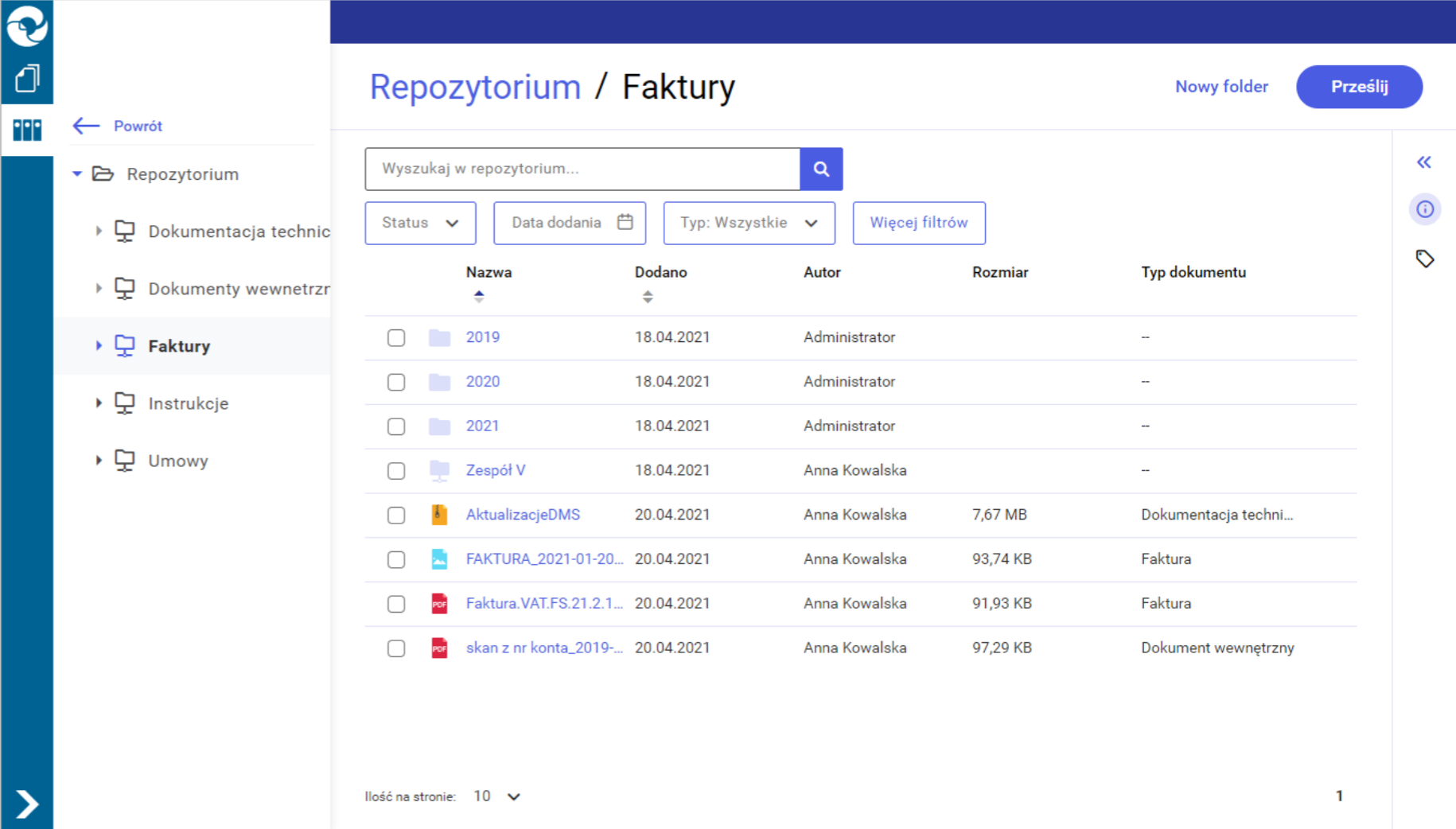 Comarch DMS - repozytorium