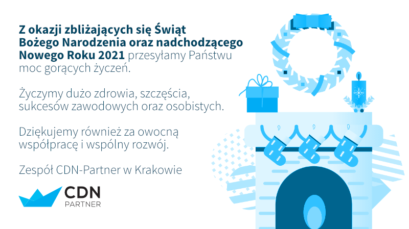 Wesołych Świąt i Szczęśliwego Nowego Roku Dark Blue